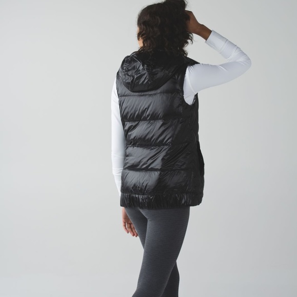 Reversible Black and Snakeskin Down Vest - Picture 2 of 3